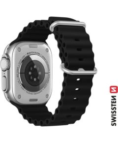 Swissten Marine Silikona Siksniņa priekš Apple Watch 42 / 44 / 45 / 49 mm