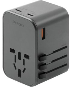 Energenie Energea TravelWorld GaN65 USB-C PD 65 Вт + универсальный адаптер PPS 55 Вт