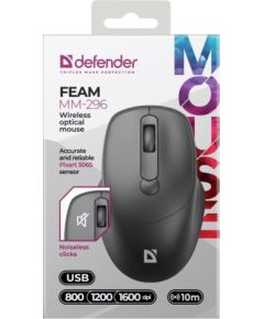 MOUSE DEFENDER FEAM MM-296 RF SILENT BLACK