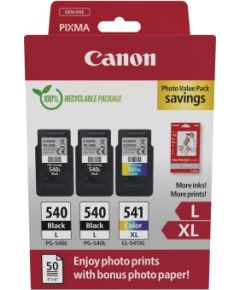 Canon PG-540L/CL-541XL (5224B015) Photo value pack Ink Cartridge Multipack, BK/CMY