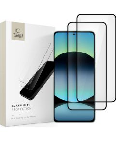 ЗАКАЛЕННОЕ СТЕКЛО TECH-PROTECT GLASS FIT+ 2-PACK XIAOMI REDMI NOTE 14 4G | 5G ЧЕРНЫЙ