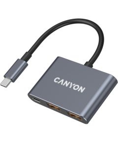 CANYON hub DS-3 3in1 USB-C Dark Grey