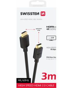 Swissten HDMI uz HDMI 4K Vads 3m