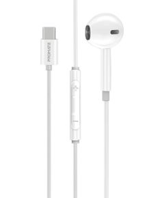 Promate MonoPod Dynamic Mono In-Ear Vadu Austiņas USB-C / 1.2m