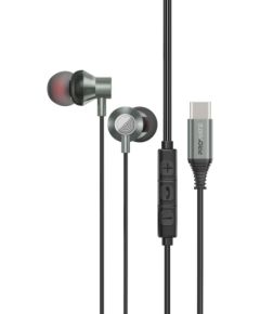 Promate Silken-C Ergonomic Stereo In-Ear Vadu Austiņas USB-C / 1.2m