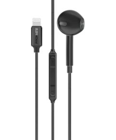 Promate MonoPod Ergonomic Mono MFI Certified In-Ear Vadu Austiņas Lightning  / 1.3m