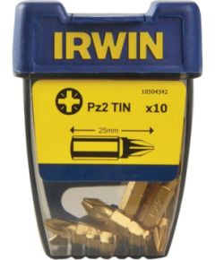 Skrūvgrieža uzgaļu komplekts Irwin 10504342; PZ2; 25 mm; 10 gab.