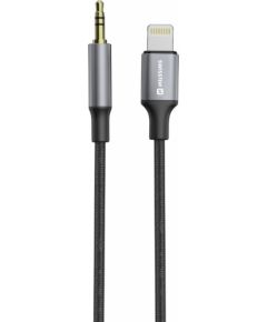 Swissten Audio Adapter Textile Aудио адаптер Lightning - 3.5mm Kабель 1.5m