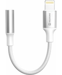 Swissten Textile Lightning uz 3.5mm Audio Adapteris 15cm