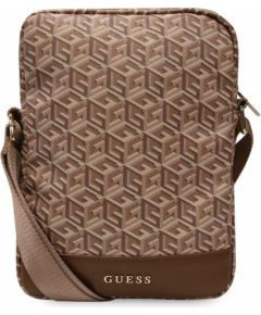 Guess Bag GUTB10HGCFSEW 10" brown|brown GCube Stripe Tablet Bag