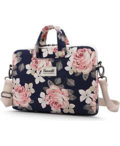 CANVASLIFE BRIEFCASE LAPTOP 13-14 NAVY ROSE