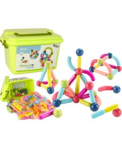 Leantoys Educational Construction Magnetic Bricks Trunk 145 Elements