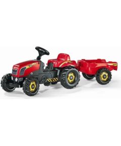 Rolly Toys Traktor Rolly Kid czerwony z przyczepą (5012121)