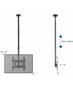 Gembird CM-70ST-01 TV mount 177.8 cm (70") Black