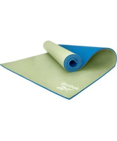 Yoga mat REEBOK RAYG-11060BLGN double sided blue/green