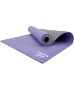 Yoga mat REEBOK RAYG-11060PLGR double sided purple/grey