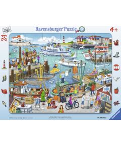 Ravensburger Frame Puzzle 24 pc Day At The Harbour