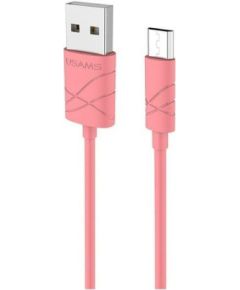 USAMS   US-SJ039 U-Gee Pro PVC Universal Micro USB to USB Data&Fast 2A Charger Cable 1m Red