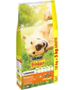 PURINA FRISKIES BALANCE Dog Chkn&Veg 10+5kg