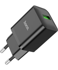 Сетевая зарядка Hoco N26 18W USB-A черная