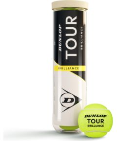 Tennis balls DUNLOP TOUR BRILLIANCE MidRange 4-tube ITF