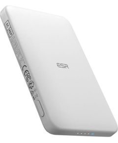 ESR Qi2 MagSlim 5000 mAh magnetic powerbank (white)