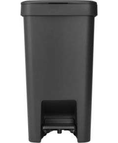 BRABANTIA atkritumu tvertne ar pedāli StepUp,16 l, Dark Grey - 800306