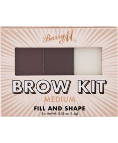 Barry M Brow Kit 4,5g W / Set and Pallette For Eyebrows