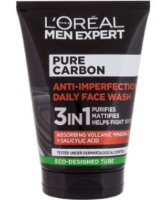 L'oreal Men Expert / Pure Carbon Anti-Imperfection 100ml 3in1 M / Cleansing Gel