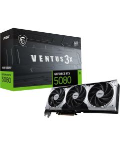 MSI VENTUS GEFORCE RTX 5080 16G 3X OC PLUS graphics card NVIDIA 16 GB GDDR7