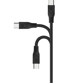 CABLE USB TYPE-C 3.1A SOMOSTEL SMS-BT02 3100mAh QUICK CHARGER QC 3.0 POWERLINE BLACK 2M