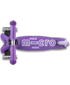 Micro folding scooter Mini DELUXE LED Purple