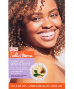 Sally Hansen Wax Strips / Snip & Use For Face & Body 10pc