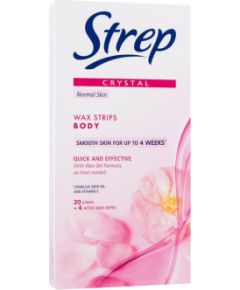 Strep Crystal / Wax Strips Body Quick And Effective 20pc Normal Skin W / Depilatory Product