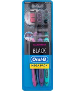 Oral-b Allrounder / Black 3pc Medium