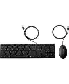 HP 320MK USB Wired Mouse Keyboard Combo - Black - US RUS   9SR36UT#ACB