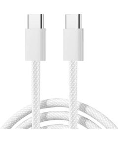 Joyroom S-A45 USB-C to USB-C cable, 60W, braided, 1m (white)