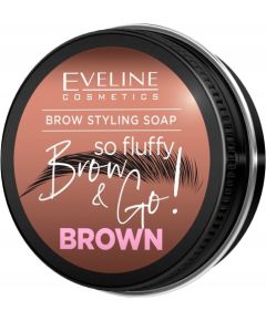 EVELINE_Brow & Go! mydło do stylizacji brwi Brown 25g