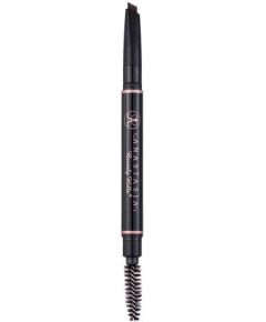 Makeup Revolution Duo Brow Definer Kredka do brwi + szczoteczka Dark Brown 1szt