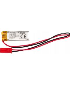 Akumulator Li-Po LP401230 Akyga AKY0474 3.7V / 110mAh PCM złącze JST 2-Pin 150mm