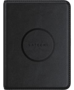 SATECHI Vegan-Leather Passport Cover w/ Find My (Black)