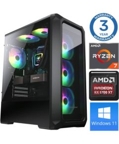 INTOP Ryzen 7 5700X 64GB 500SSD M.2 NVME RX5700 XT 8GB WIN11