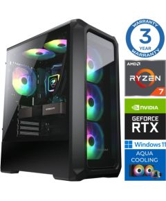 INTOP AQUA Ryzen 7 7700X 64GB DDR5 500SSD M.2 NVME RTX4060Ti 8GB WIN11Pro