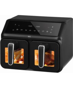 Eldom Double fat-free fryer, 2200 W, capacity 8 l, LED display