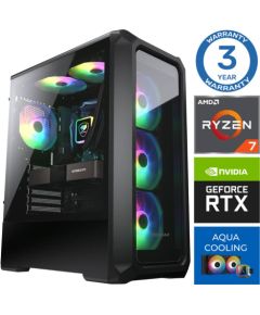 INTOP AQUA Ryzen 7 7700X 64GB DDR5 500SSD M.2 NVME RTX4060Ti 8GB no-OS