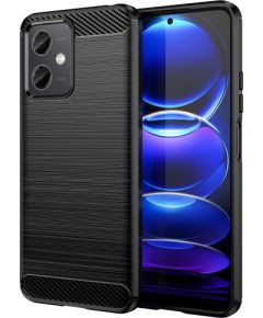 Hurtel Carbon Case for Xiaomi Poco X5 5G | Redmi Note 12 5G flexible silicone carbon cover black