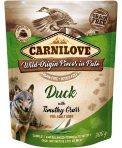 CARNILOVE Dog Pouch Duck & timothy grass - wet dog food - 300g