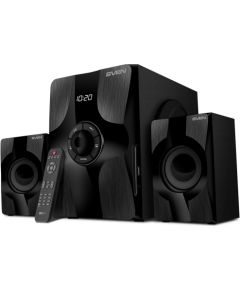 2.1 speakers SVEN MS-315, black, Bluetooth, FM, USB, Display, RC unit, power output 20W+2x13W (RMS)