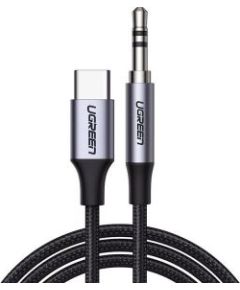 Ugreen   USB-C Male to 3.5mm Male Audio Cable with Chip 1m Black