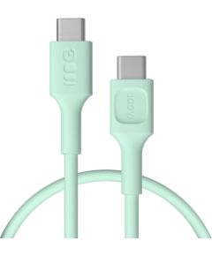 Kabelis Green Cell PowerFlex Fast Charging USB Type-C Male - USB Type-C Male 100W Mint Green 2m